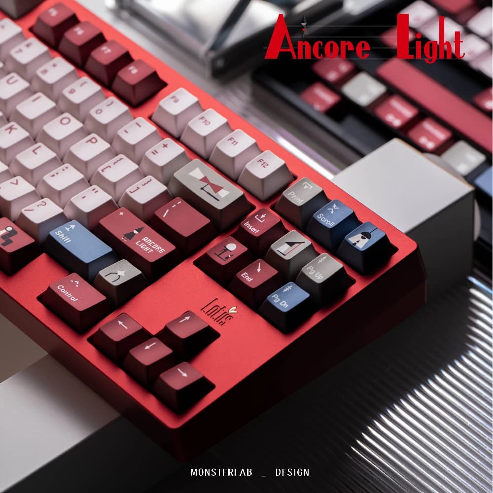 Set di copritasti Ancore Light PBT Artisan Cherry Proflie Monument Valley Pink Soft-glow Copritasti Tastiera meccanica Accessori per giochi