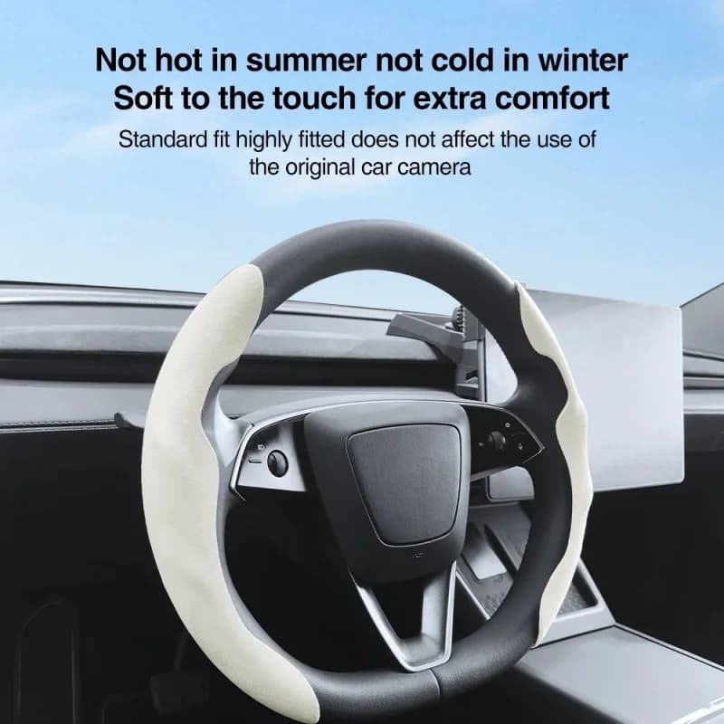 For Tesla Model Y Juniper 2026 Model 3 Highland Steering Wheel Cover Kit - Enhanced Driving Experience Accessory Protector