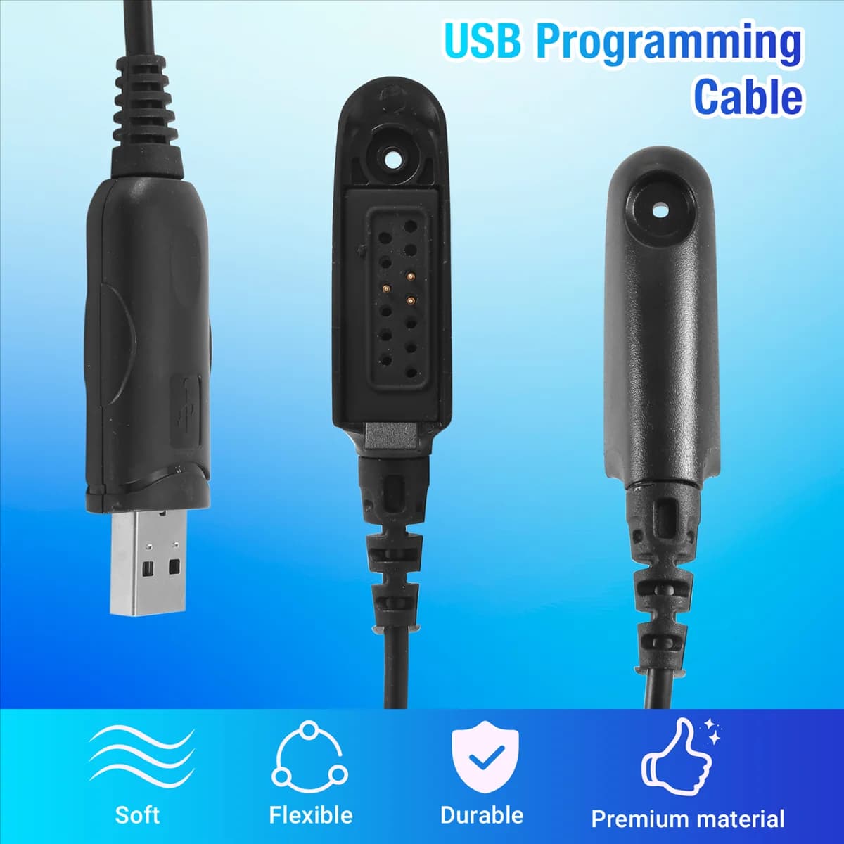Cavo di programmazione USB A10I per radio HT750 HT1250 PRO5150 GP328 GP340 GP380 GP640 GP680 GP960 GP1280 PR860 Walkie Talkie