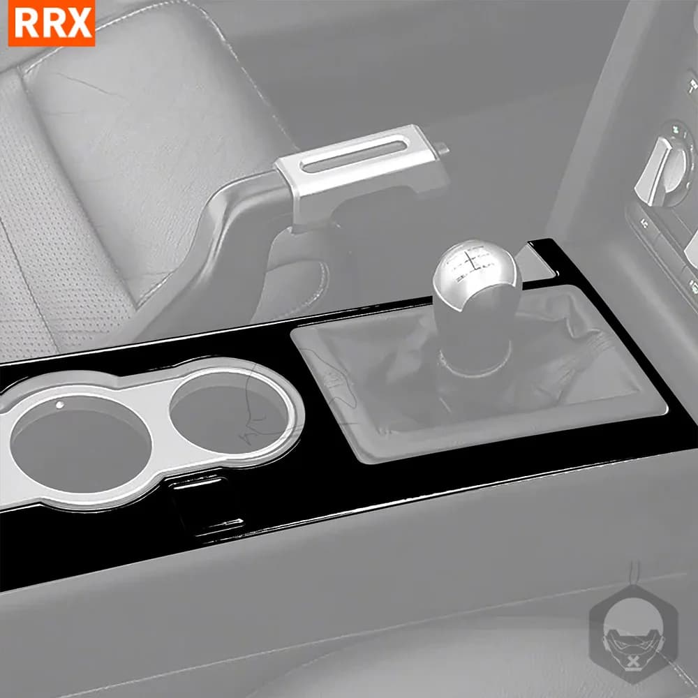 For Ford Mustang 2005 2006 2007 2008 2009 Central Control Gear Shift Knob Panel Cover Trim Piano Black Sticker Car Interior