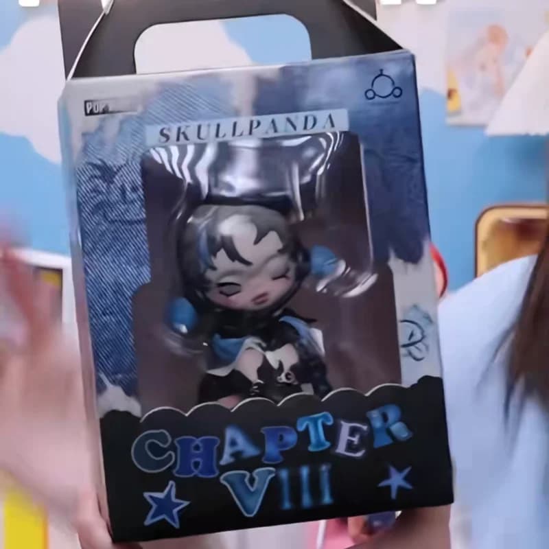 POPMART SKULLPANDA Chapter 8 Figure Hang Card Blind Box Toys Mystery Box Guess Bag Cute Doll Anime Action Figure Gift