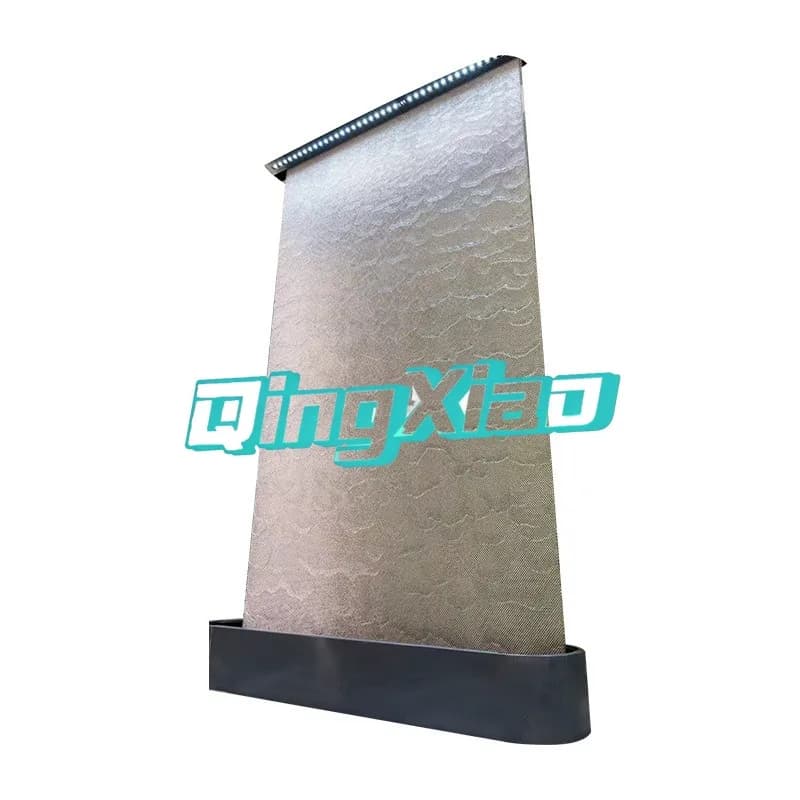 Stainless Steel Metal Mesh Water Curtain Indoor Water Wall Flowing Waterfall Landscape Partition For Hotel Decoration Outdoor
