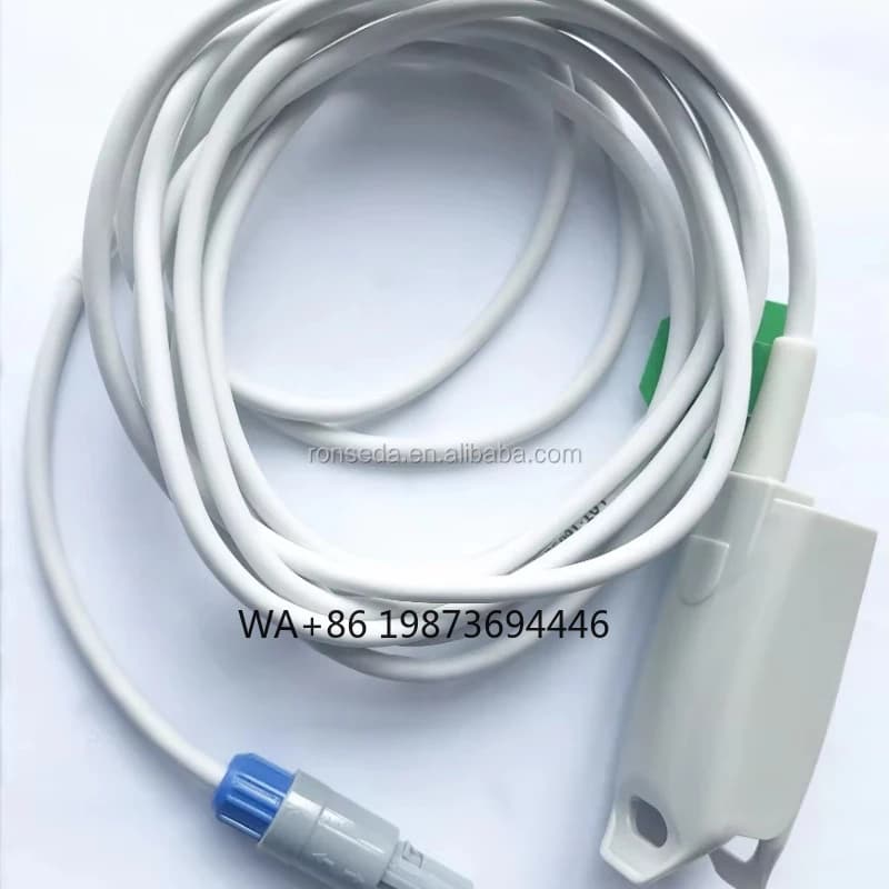 SENSORE SpO2 from 6 PIN MASCHIO to FINGER CLIP Used for ADULT SENSORE OXIMETRO PULSO to SONDA SpO2 for Mindario