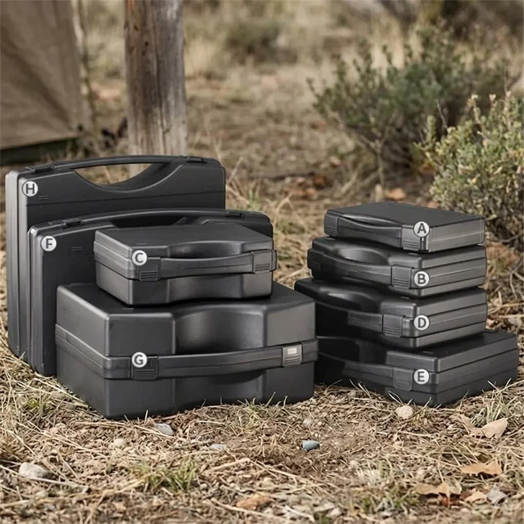 Multifunctional Hardware Toolbox, Portable Plastic Tool Case | Heavy-Duty Waterproof Instrument & Notebook Storage Box
