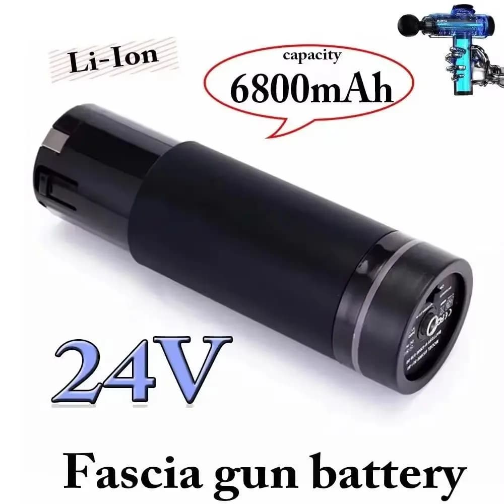 Battery for Massage Gun 24V 2500-6800mAh, Pack Battery for Electric Massage Silent No Brushes for Column and Face