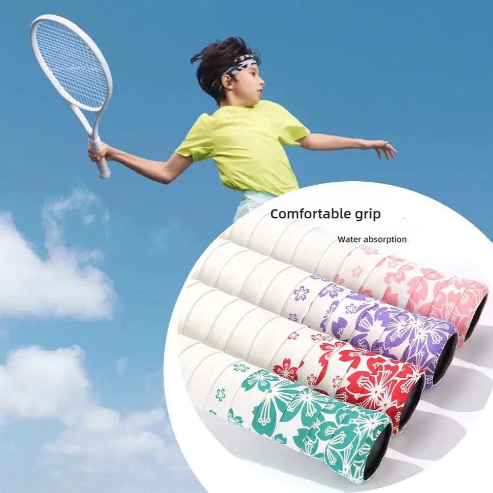 Sakura Tennis Overgrip Precut Badminton Rack Adhesive Tape Anti-slip and Absorbent Tape for Tennis, Badminton, squash