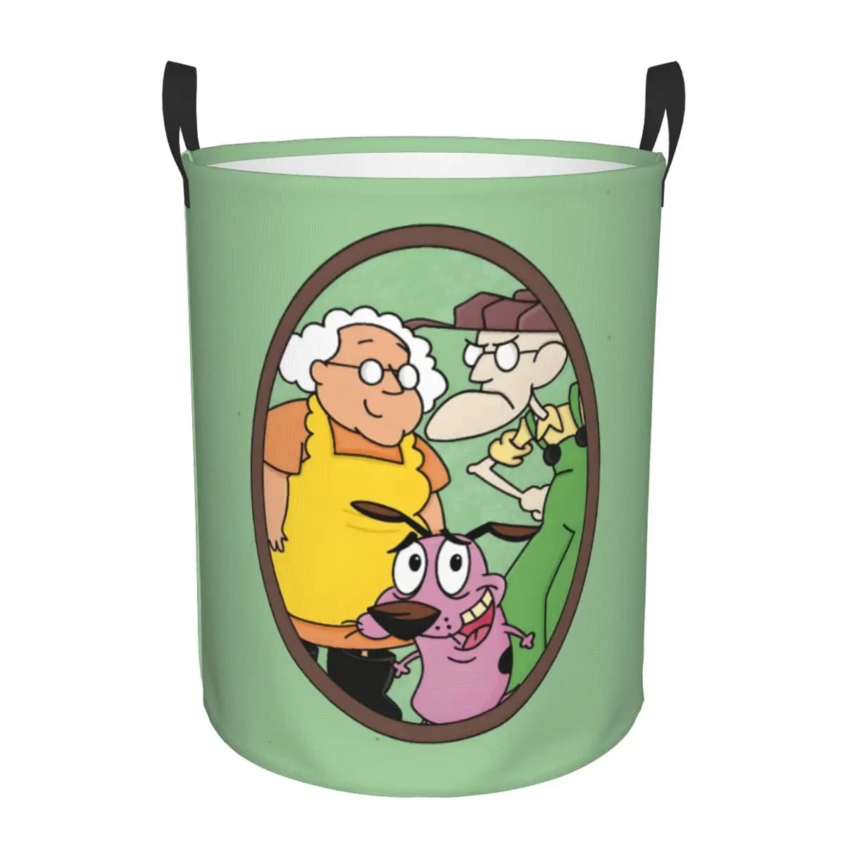 Custom Cobarde Muriel folding dog basket for children's toys