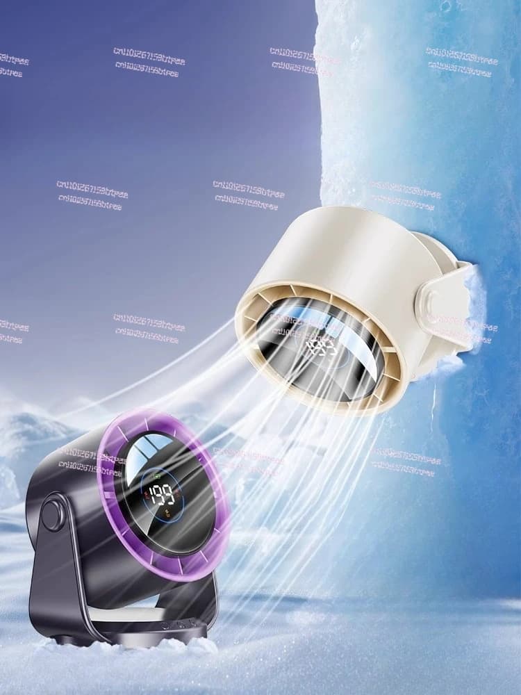 Piccolo ventilatore, ventilatore elettrico da tavolo, vento grande, mini ventilatore circolante portatile ultra silenzioso con durata della batteria ultra lunga