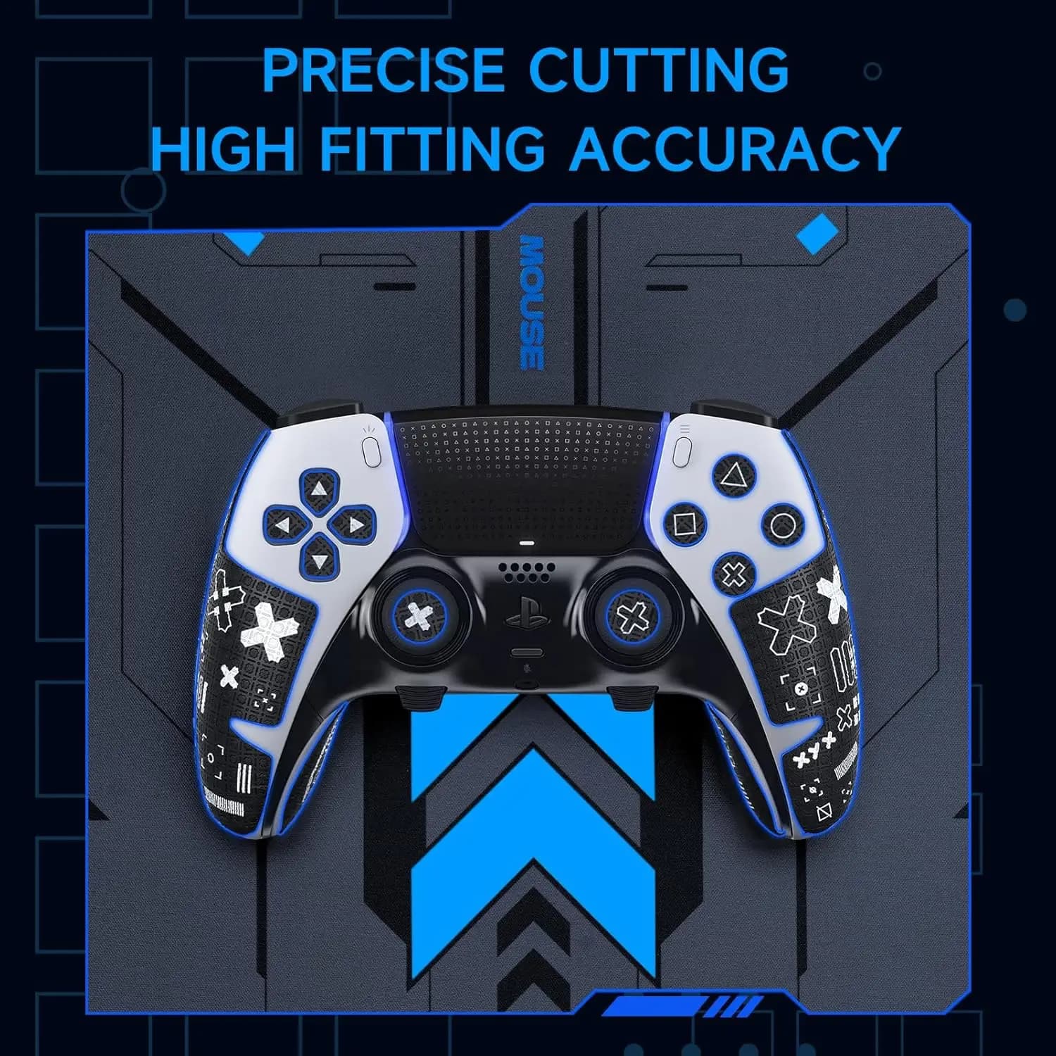 Impugnature per le prestazioni del Controller del bordo DualSense PS5, nastro adesivo antiscivolo PS5, pelle di copertura assorbente dal sudore, accessori per bordi PS5