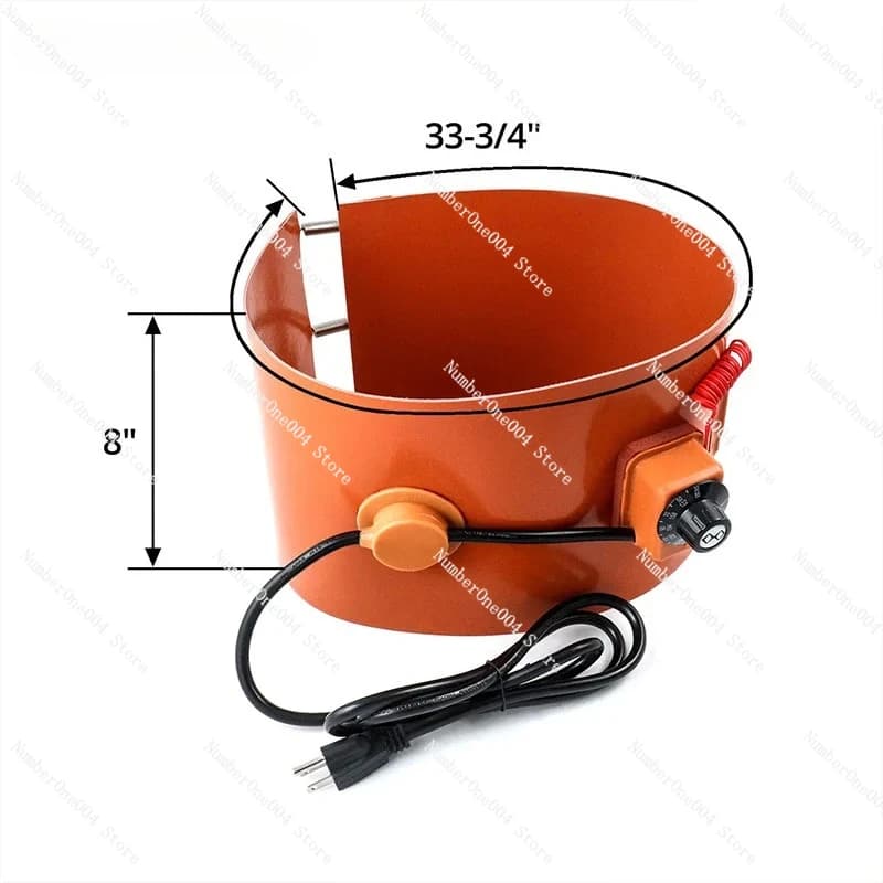 Cuscinetto termico elettrico per tamburo con cuscinetto riscaldante in silicone per secchiello per miele per 5 galloni