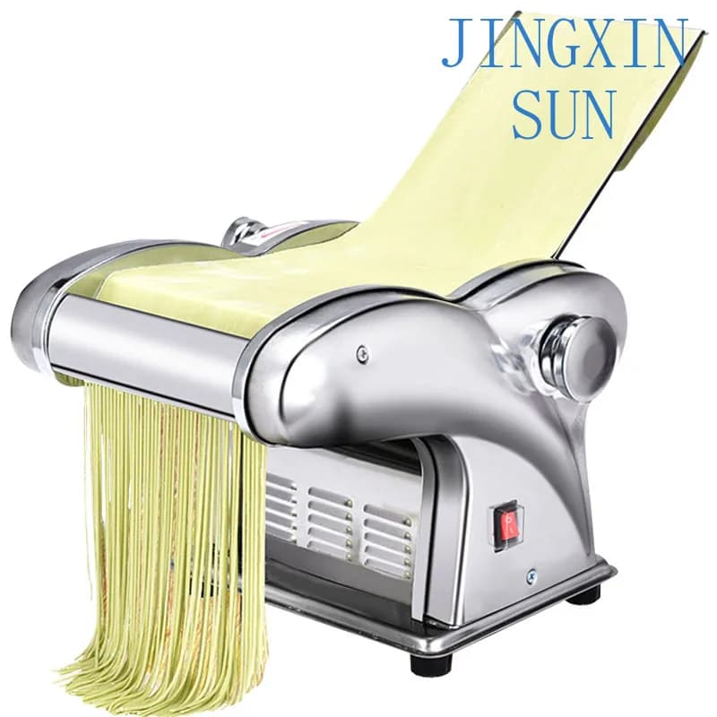 noodle press machine automatic Commercial Stainless Steel electric pasta maker machine Dough Cutter dumpling skin machine 220V