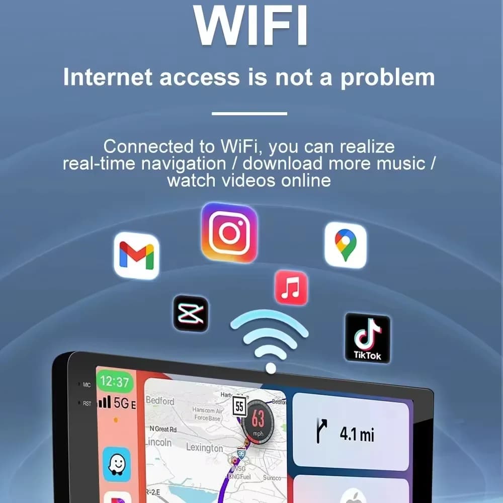 Android 16 Carpaly For Toyota Scion IQ 2008 2009 2010 2011 - 2016 Auto Multimedia Video Player Wireless Carplay Bluetooth WiFi