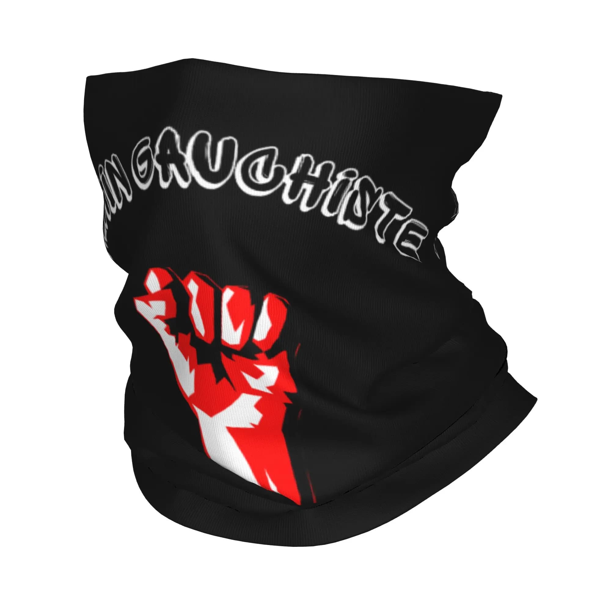 French Vilain Gauchiste Humour Gauche Bandana Neck Gaiter Balaclavas Face Mask Scarf Printed LFI Headband Multi-use Hiking Adult