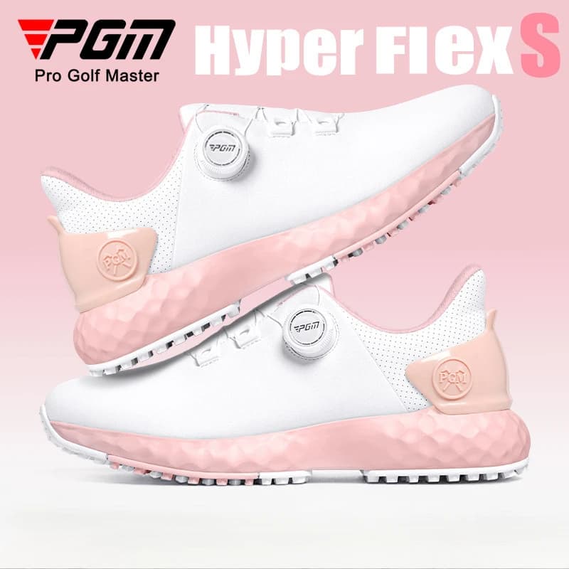 Scarpe da golf PGM Donna Sneaker impermeabile per unghie Antiscivolo, Manopole leggere, Scarpe comode, ammortizzate e senza punte XZ365
