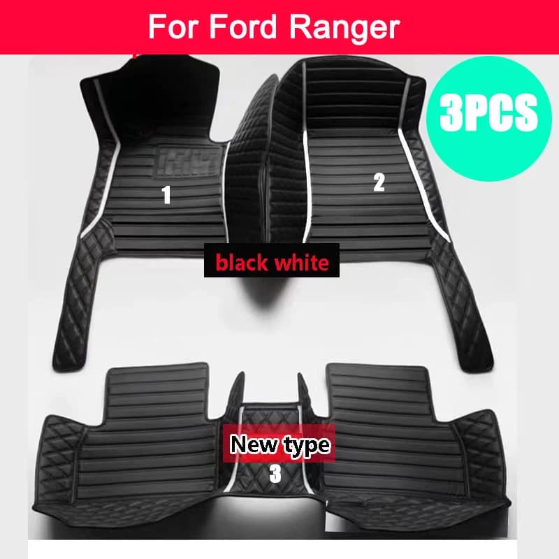 Per Ford Ranger 2023 2022 2021 2020 2019 2018 2017 2016 2015 2014 2013 2012 Tappetini auto Interni auto Tappeti impermeabili