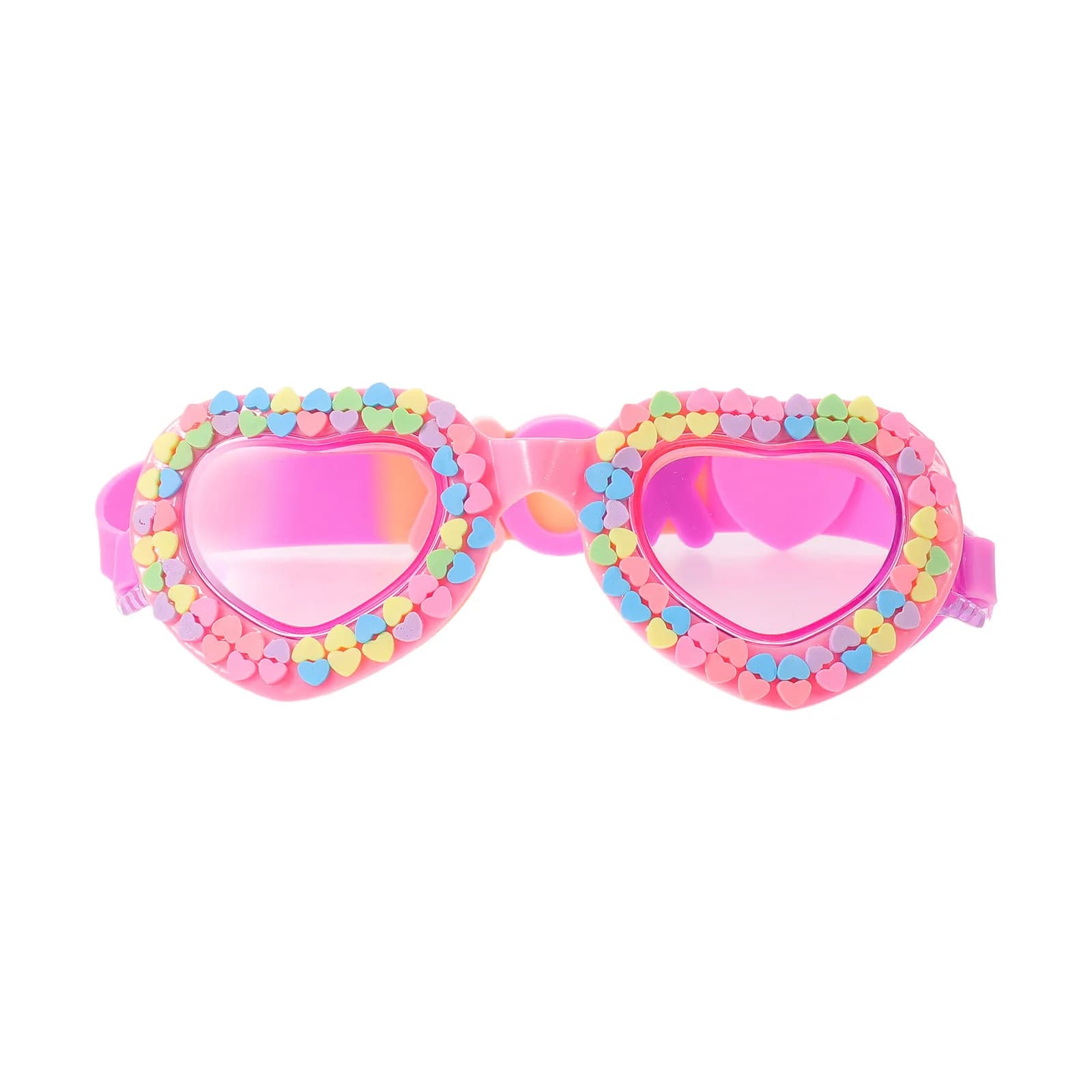 Anti-Fog Swim Goggles Waterproof Cute Cartoon Heart Pattern Design Clear Vision Swimming Glasses Comfortable Strap Pool