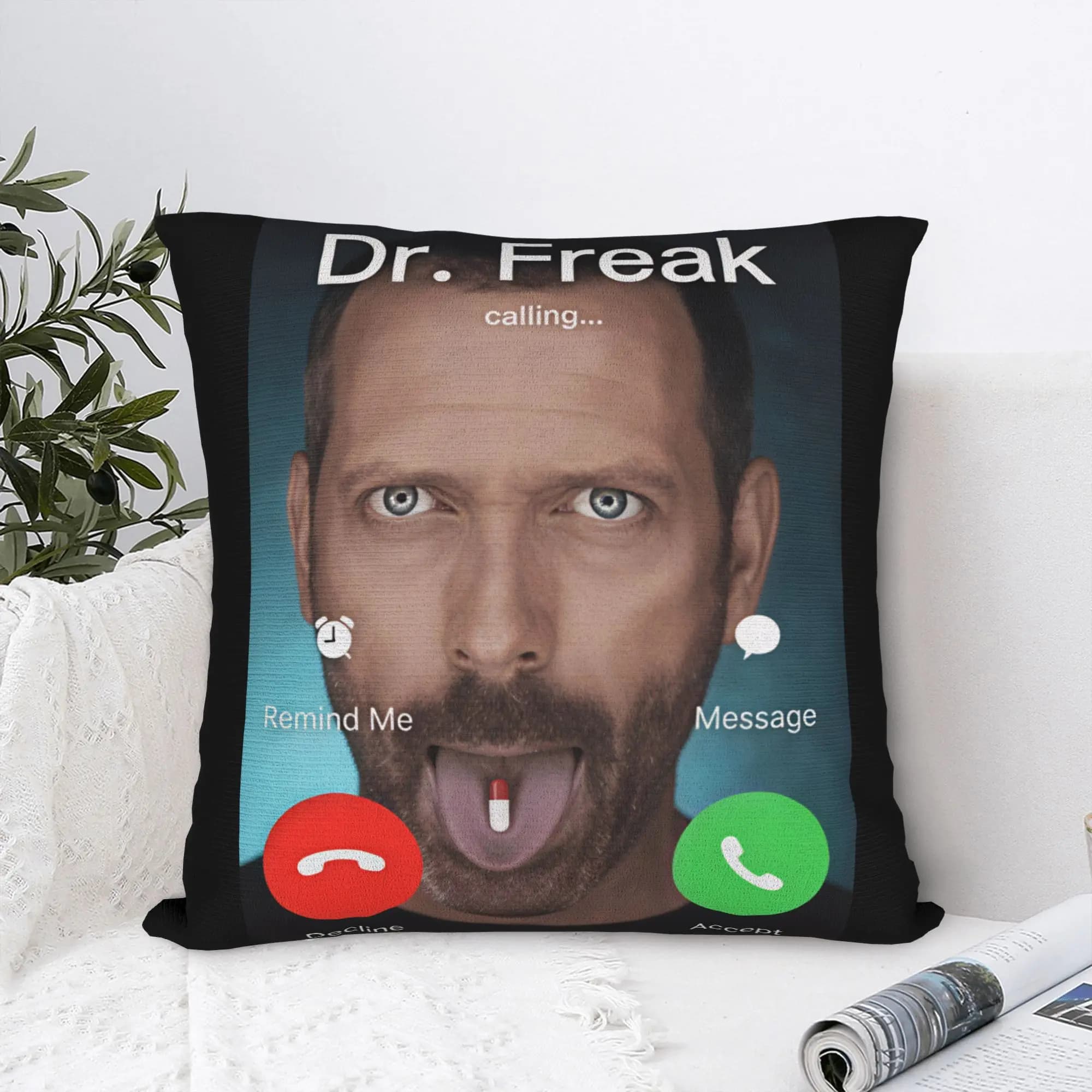 Dr House MD Pillow Case Soft Pillow Cover For Chair Sofa Home Decor Kawaii Pillowcases