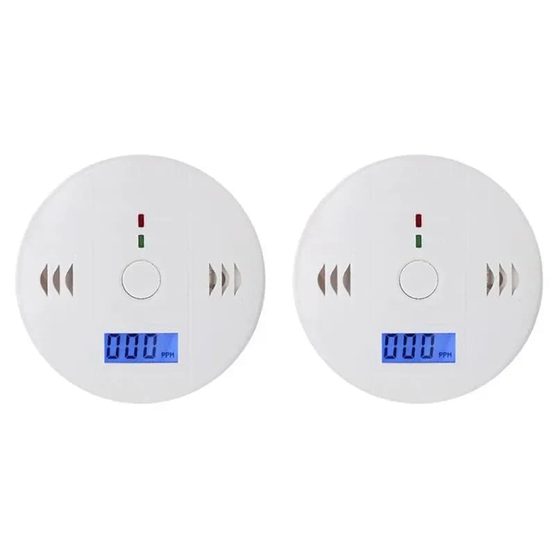 【PRODOTTO INDISPENSBILE】2X Allarme Monossido di Carbonio con Display LCD, Rilevatore di Gas Tossici per Casa, Allarme Antincendio