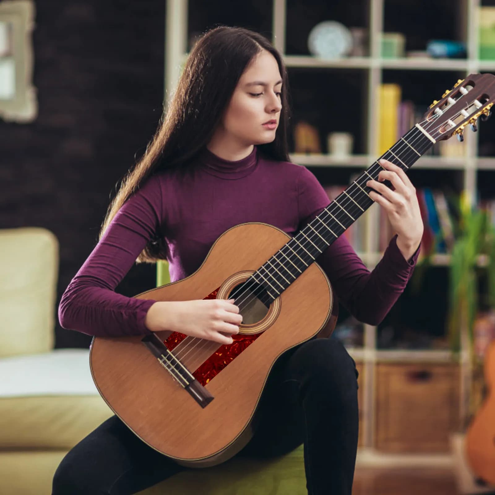 Adesivi Protettivi per Battipenna Chitarra Acustica, Protezione Antigraffio Portatile, Accessori per Chitarra, Protezione Battipenna