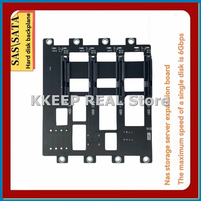 Backplane SAS/disco rigido per server di archiviazione Nas Adattatore SSD HDD da 6 Gbps SFF8643 a 4 alloggiamenti Alimentatore 4D di grandi dimensioni-A79U