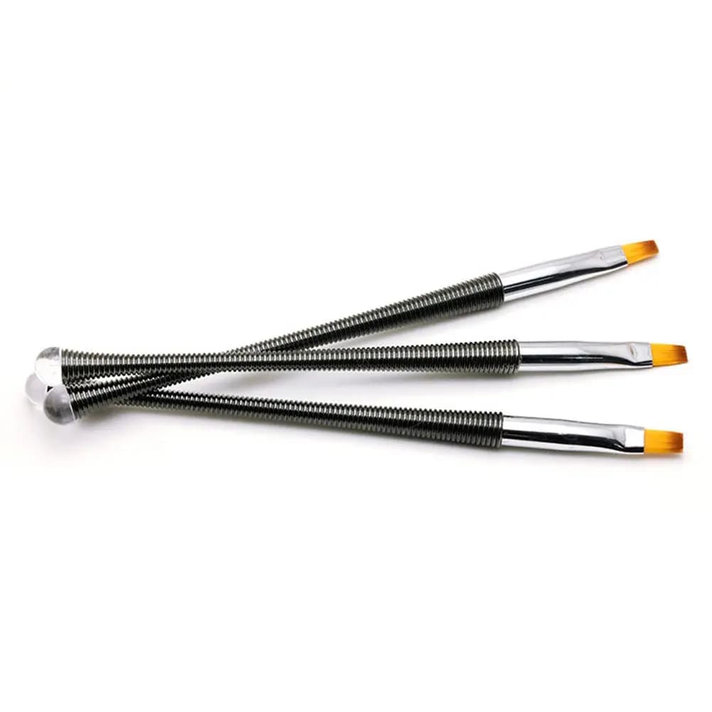 3Pcs Nail Art Pen Manicure Brush Uv Gel Compatible Fine Detail Painting Tool for DIY Nail Art Design Home Salon Use Lightweight