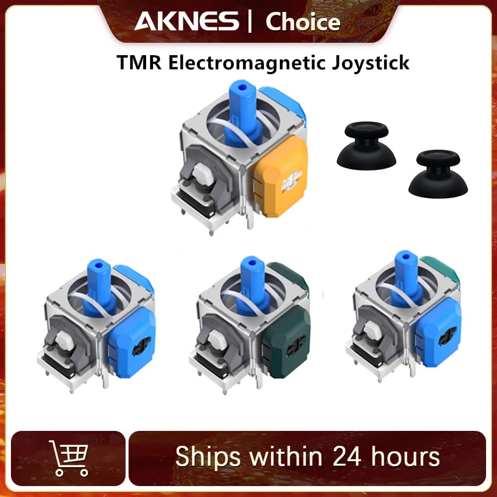 AKNES TMR Joystick elettromagnetico per PS4 PS5 Gamepad Switch Pro Accessori di ricambio per controller serie Xbox