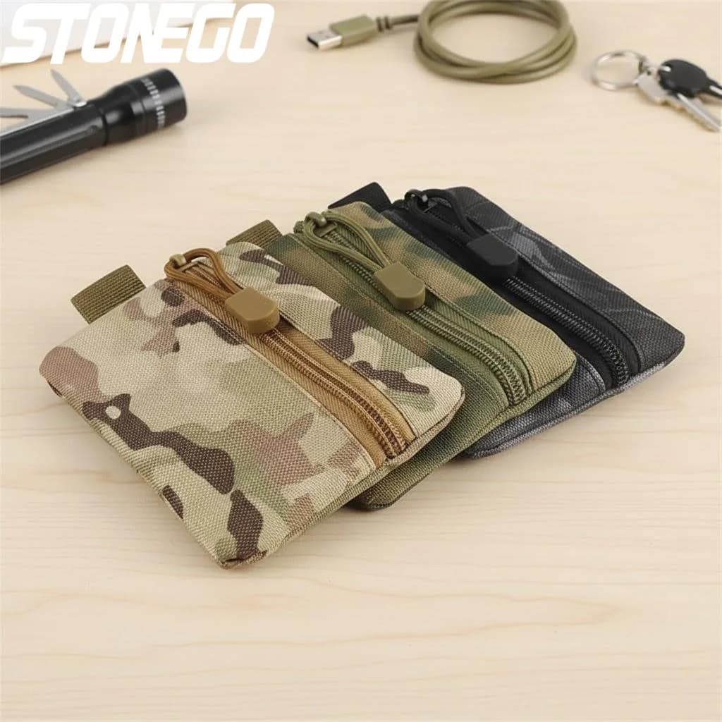 Camouflage Tactical Belt Bag Outdoor Sports Running EDC Tool Storage Portable Hand Bag for Camping Hiking
