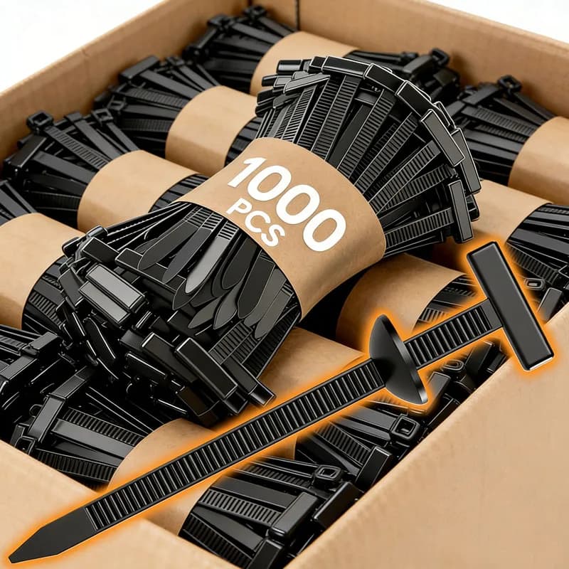 Set da 10-500 Fascette Universali in Nylon per Auto, Fermacavi Autobloccanti Resistenti per Riparazioni Auto e Uso Domestico