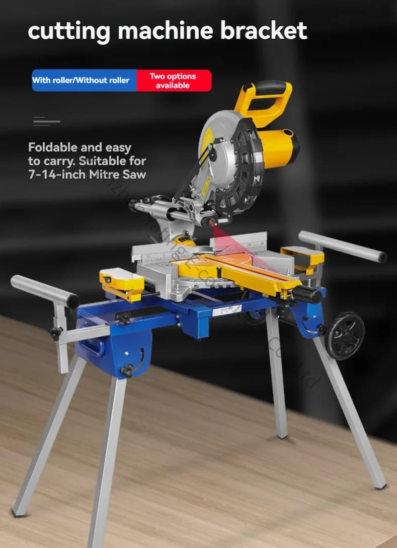 Portable Aluminum Machine Miter Saw Cutting Machine Bracket Aluminum Machine Workbench Woodworking Table Mobile Bracket