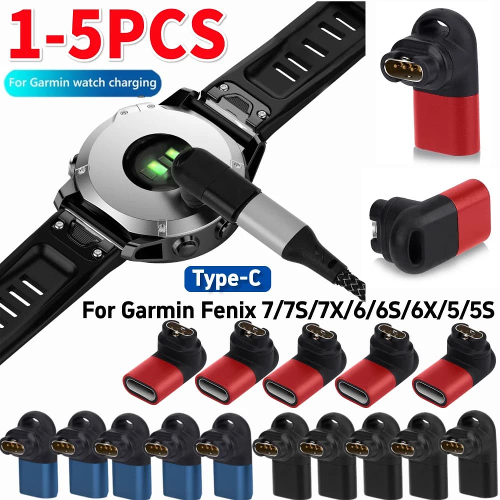 1-5 pz Adattatore Caricatore Cavo Dati Cavo Per Garmin Fenix 7 7X 7S 5 5X 5S 6 6X Pro instinto 2 Venu SQ Enduro D2 Charlie Quatix 5