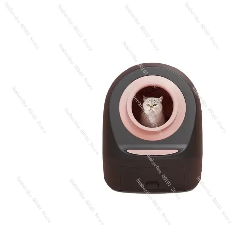 Lettiera per gatti intelligente completamente automatica, grande toilette elettrica chiusa per gatti con funzione antispruzzo, lettiera autopulente extragrande