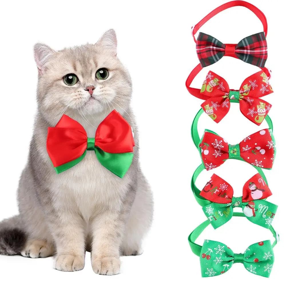 Regali di compleanno Bowknot Cat Bowtie Collana Natale Toelettatura cani Collare per cani Papillon per cani Collare per gatti Decorazione natalizia per cani