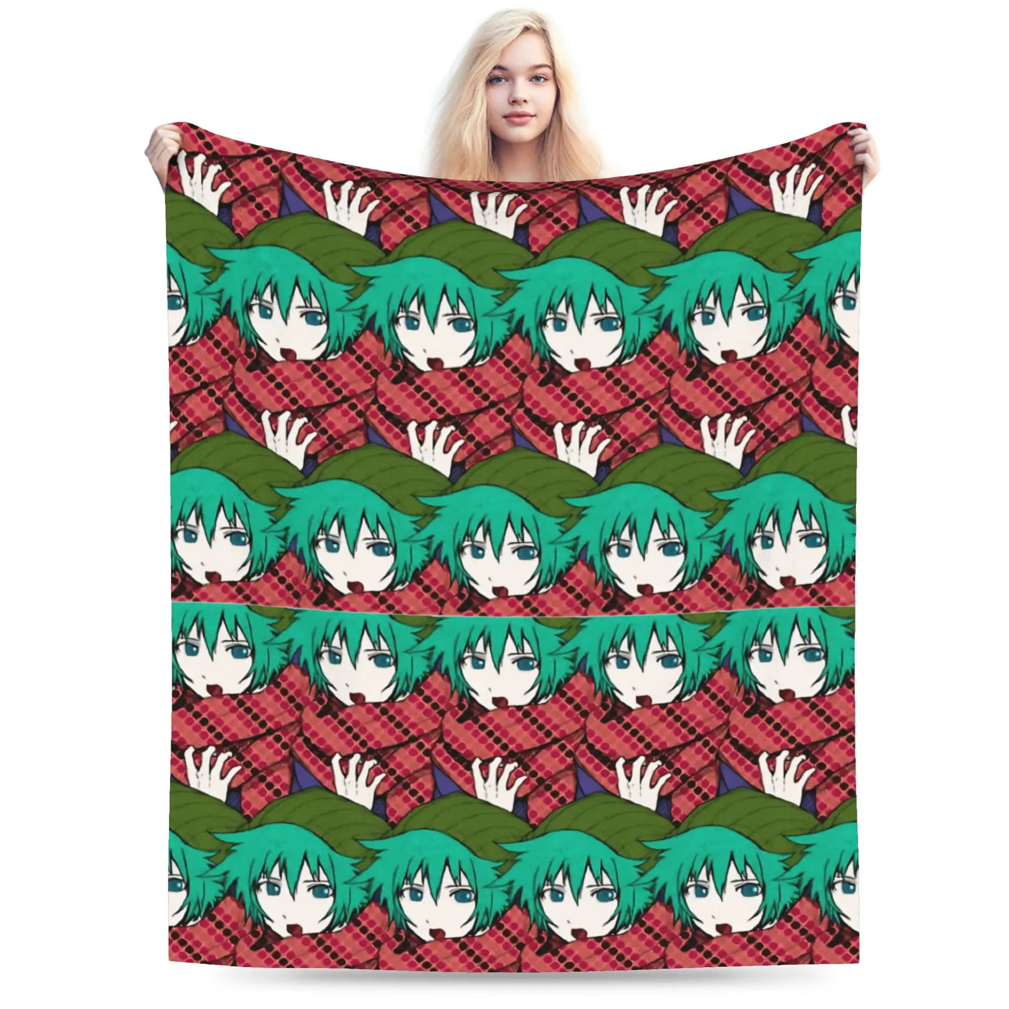 Shin Tsukimi Blanket Your Turn To Die Soft Warm Graphic Plush Throw Blanket For Child Bedroom Flannel Bedspread Bed Cover