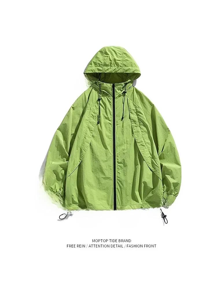 Abbigliamento leggero da esterno con protezione UV per uomo e donna, traspirante, ad asciugatura rapida, UPF50+, giacca anti-UV.
