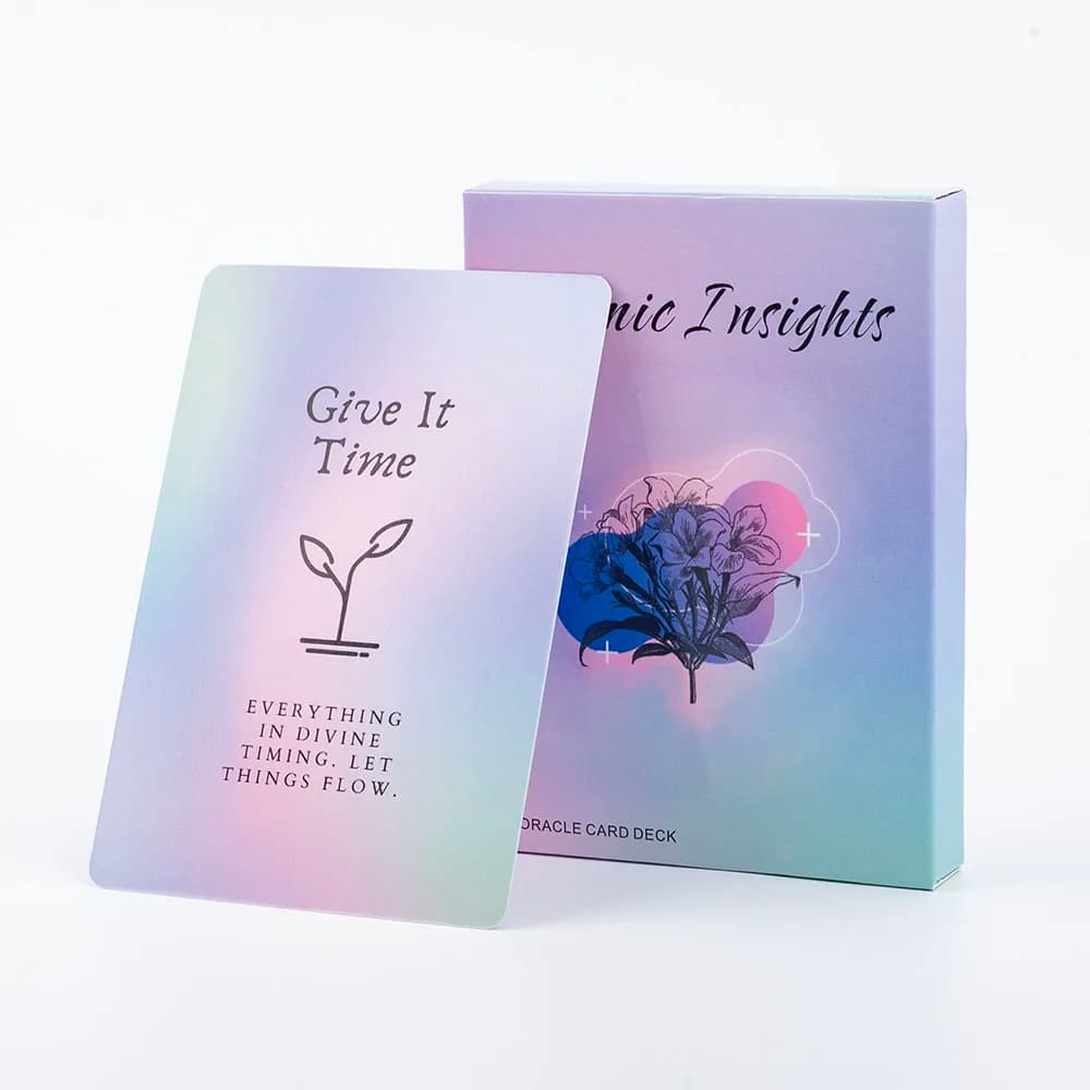 Carte Oracle Cosmic Insights A 41 Mazzo di carte per la vita quotidiana Chiarezza Versione inglese 10.3 * 7.3 cm Carta di profezia di divinazione del destino