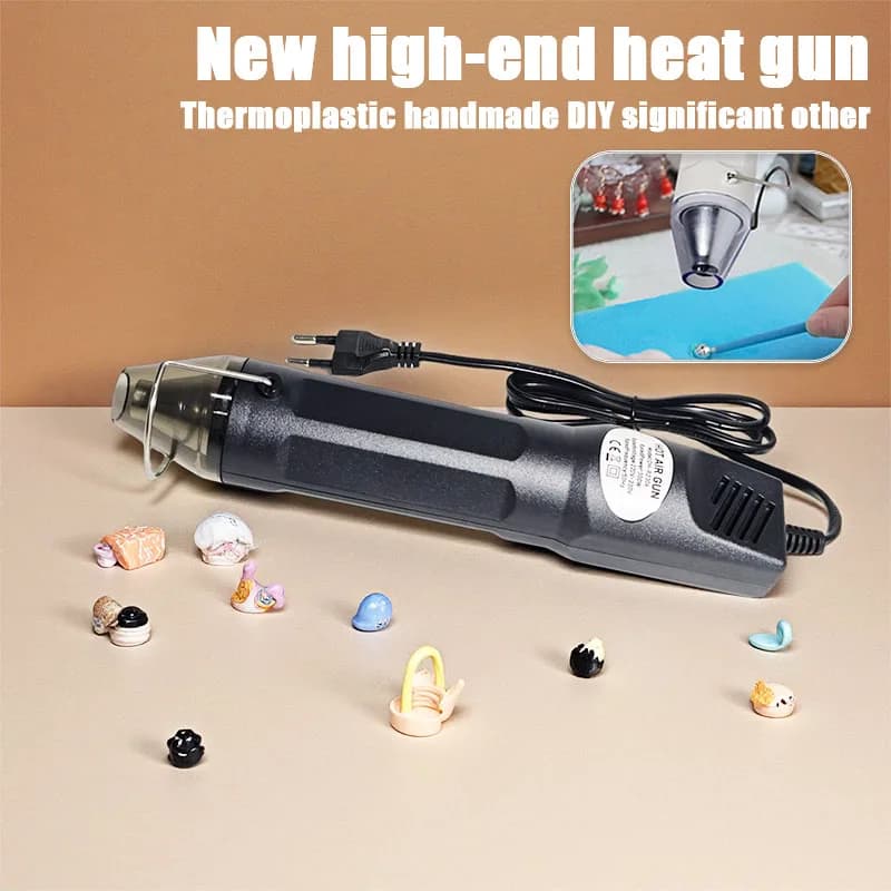 300 ° C Pistola ad aria calda, Ventilatore per temperatura di saldatura, Essiccatore elettrico per artigianato fai-da-te, Mini pistola termica per tubi termoretraibili e involucro per auto