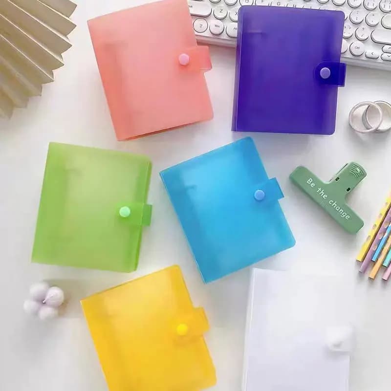 Mini raccoglitore portatile a fogli mobili per notebook, pagine interne a 2 fori, diario, cartella di file per conti a mano, libro carino, forniture per ufficio