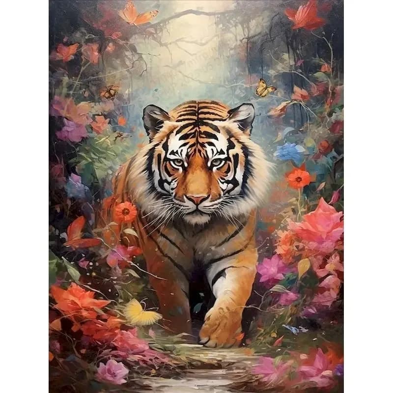 Diy Paint By Number Kits Adults Animals Oil Painting Package Drawing By Numbers Home Wall Decor