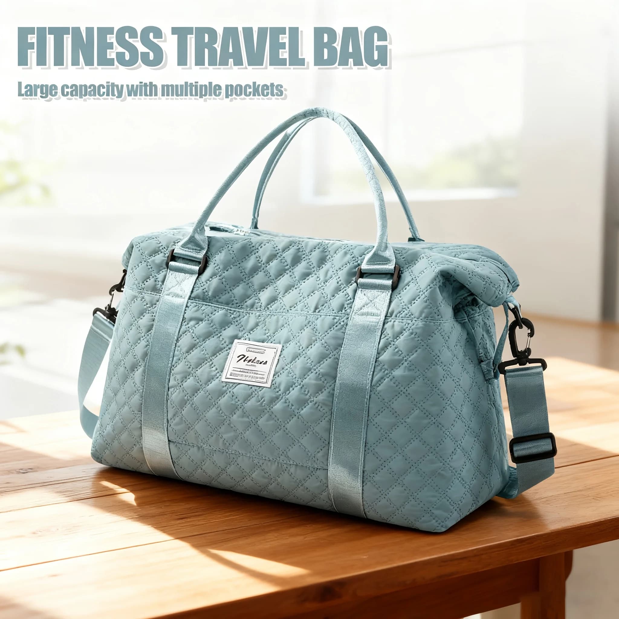Suitcases Luggage Bag Cabin Travel Bag，Sports Fitness Bags Package, Weekend Short-Term Seaside Vacation Bag，Dry-Wet Separation