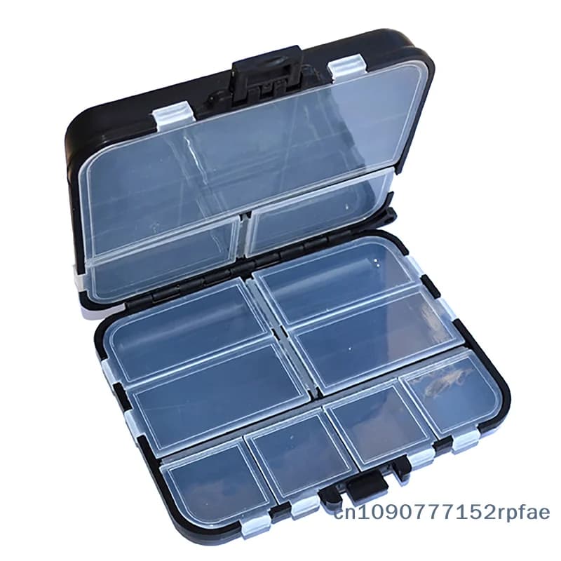 {NN72} Fishing Tackle Bait Storage Boxes, Portable Double-Sided Lure Hook Organizer, Mini Utility Lures Fishing Box