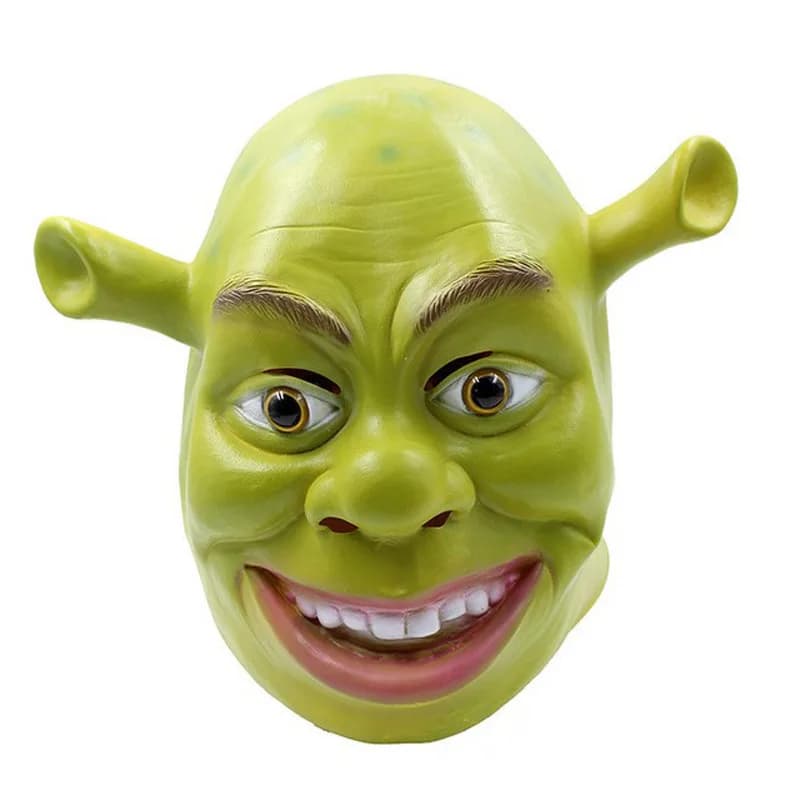 Spot Green Shrek Maschera Maschera di Halloween Maschera di trucco di film Maschera di carnevale Realismo in lattice Maschera horror animale Nuovo