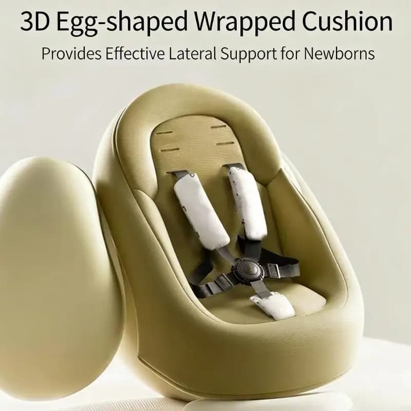 Morbido cuscino per passeggino in cotone Design traspirante Cuscini per passeggini per il comfort del neonato durante l'uso nel