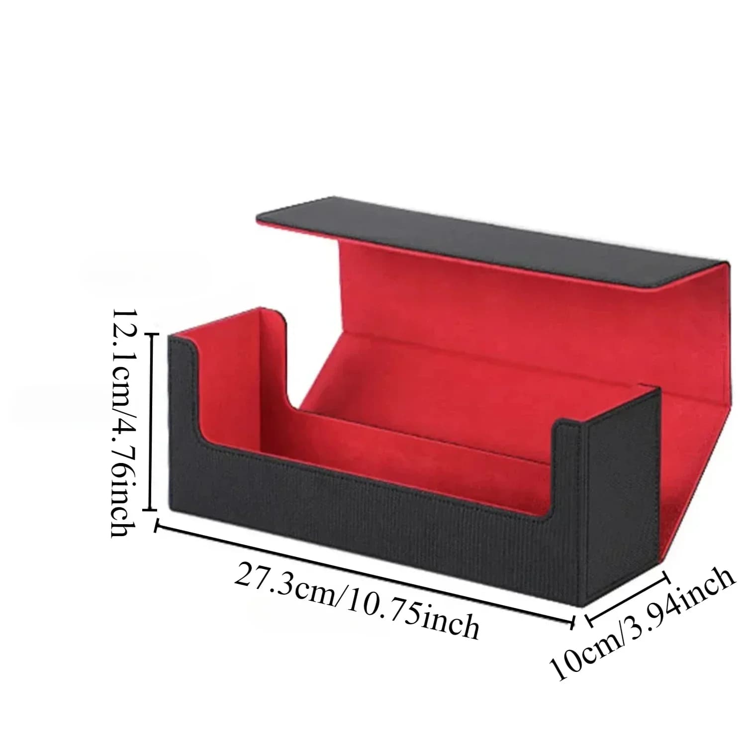 Custodia per carte Custodia per mazzi Protezione per carte con coperchio magnetico aperto superiore Organizzatore di carte collezionabili Custodia robusta e resistente alla polvere