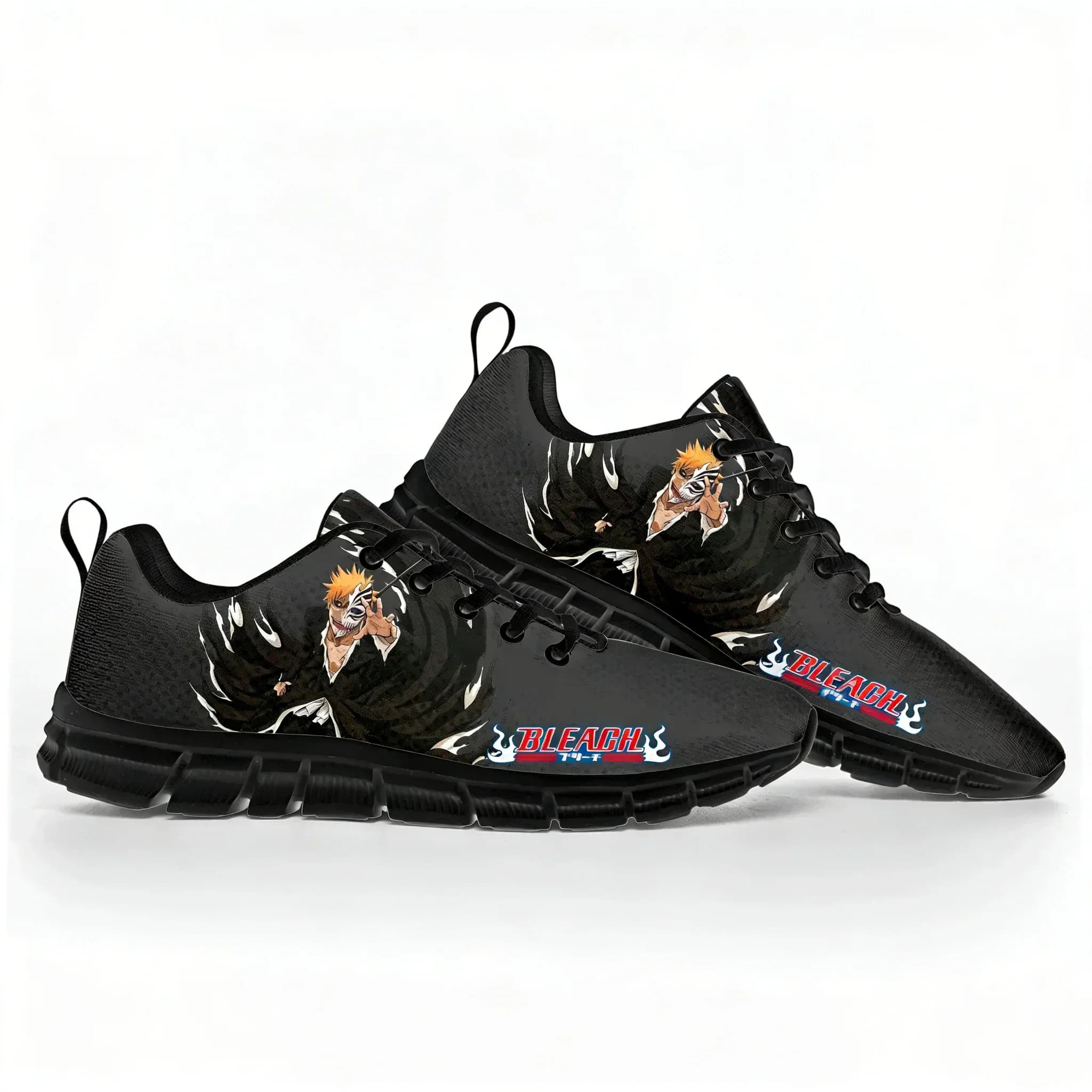 Bleach Kurosaki Ichigo Sneakers personalizzate per coppia, scarpe sportive con lacci per adulti, non sopra la caviglia