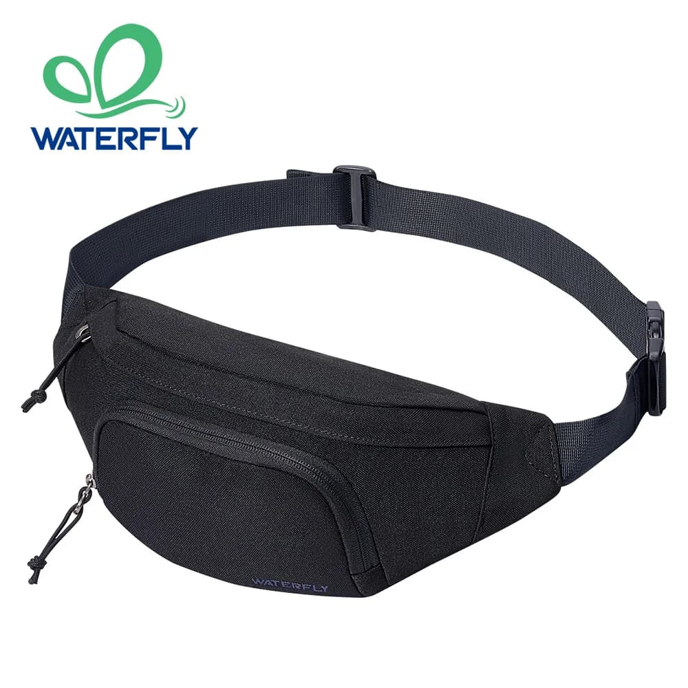 WATERFLY Crossbody marsupio Slim marsupio sport Hip Pouch per donna uomo viaggio alla moda Fannie Pack Runner Belt Bum Bag