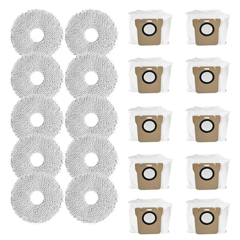 ABHU Robot Vacuum Cleaner Dust Bags Mop Cloth Spare Parts For Dreame Bot L10S Ultra/ S10/ S10 Pro