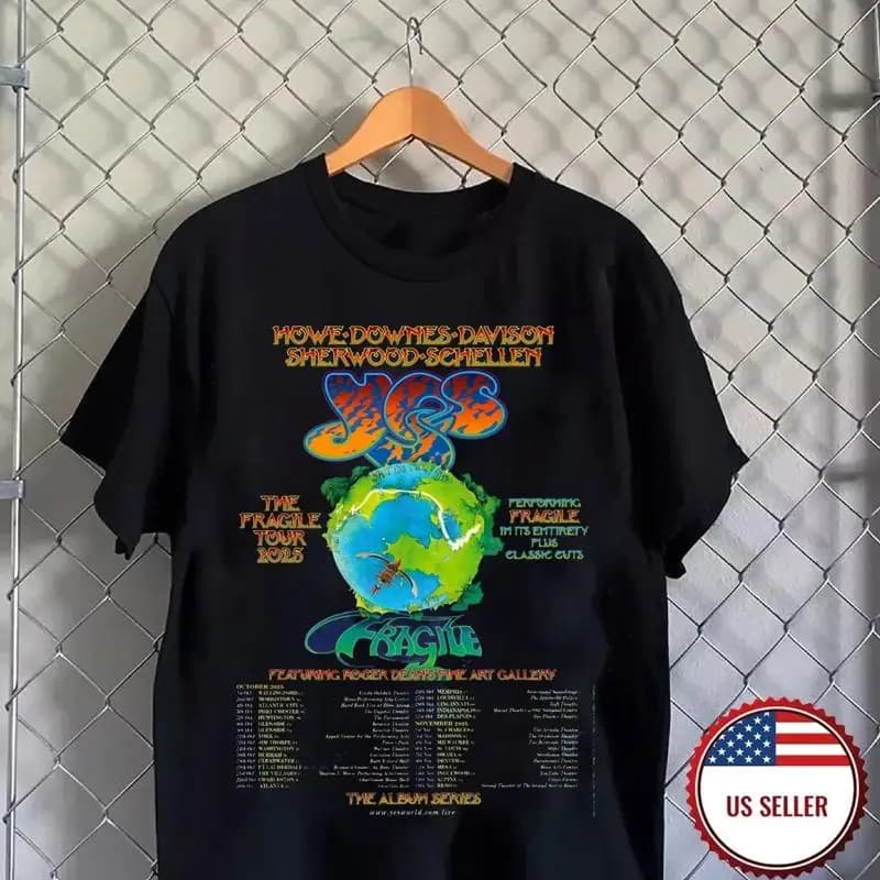 Maglietta The Fragile Tour 2025 Yes Band per fan, tutte le taglie dalla S alla 5XL