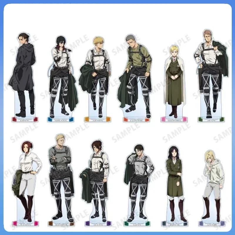 Attack on Titan Capitolo finale 15 cm Acrilico In piedi Segno Anime Periferiche Ventole Regalo preferito Ornamenti Giocattoli da collezione