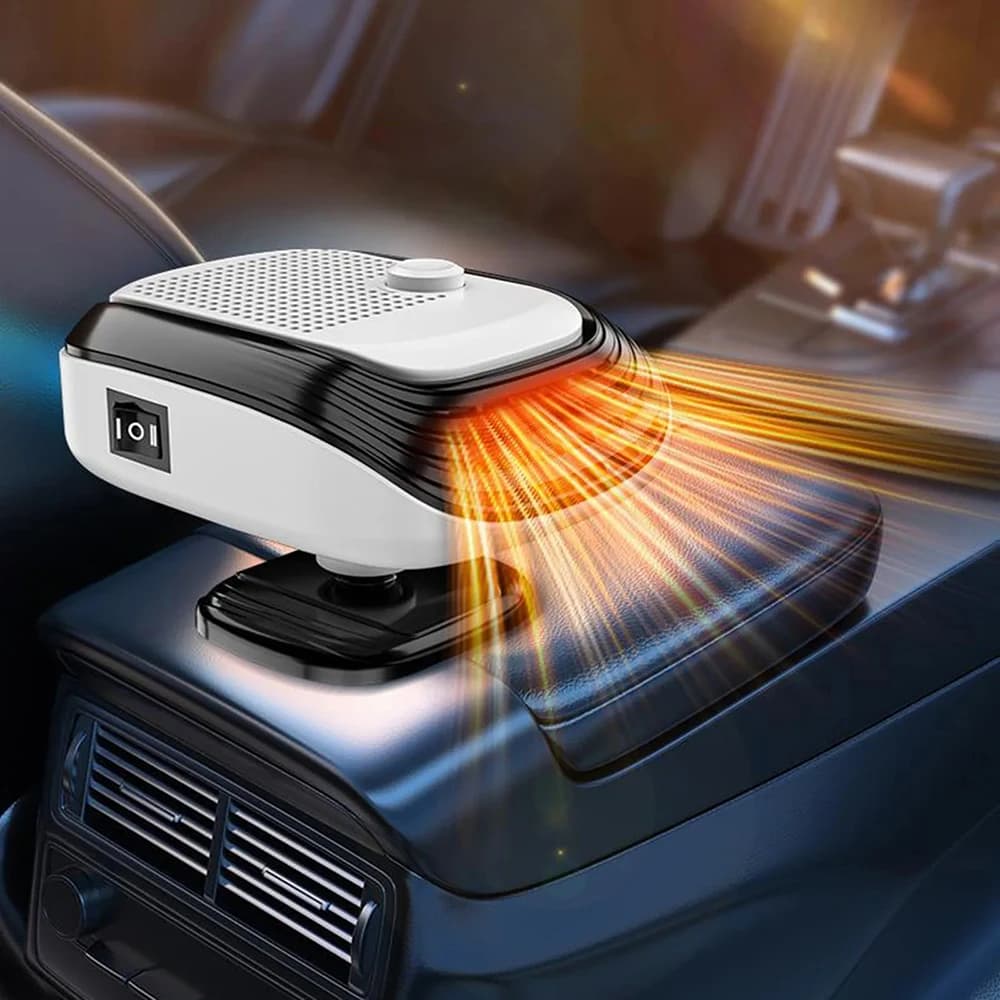 Riscaldatore per Auto 12V con Sbrinamento Rapido, Ventilatore Elettrico Portatile per Auto, Riscaldatore Elettrico per Parabrezza Auto