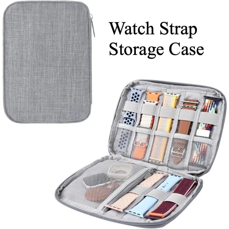 Custodia da viaggio per cinturini Apple Watch, organizer per orologi e accessori, porta cinturini per smartwatch
